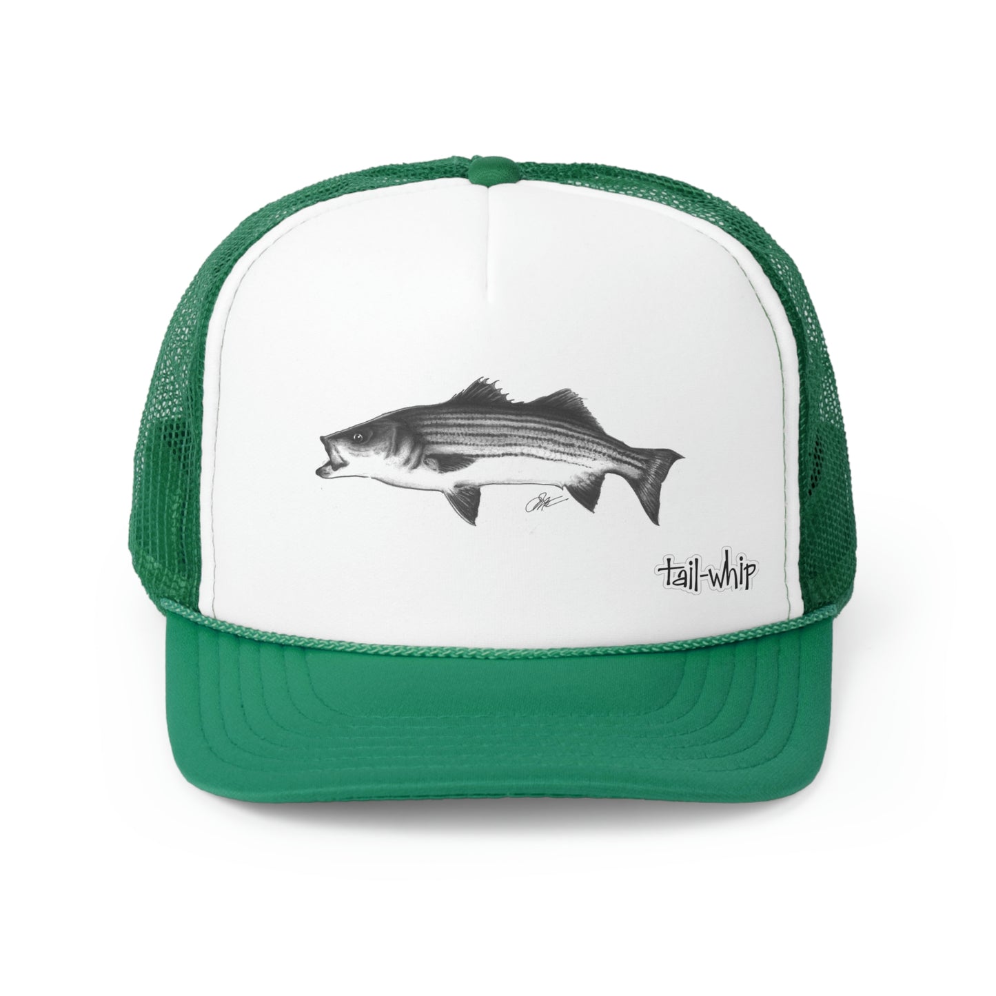 Tail-Whip Striped BassTrucker Cap