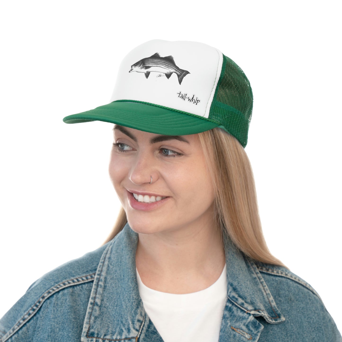 Tail-Whip Striped BassTrucker Cap