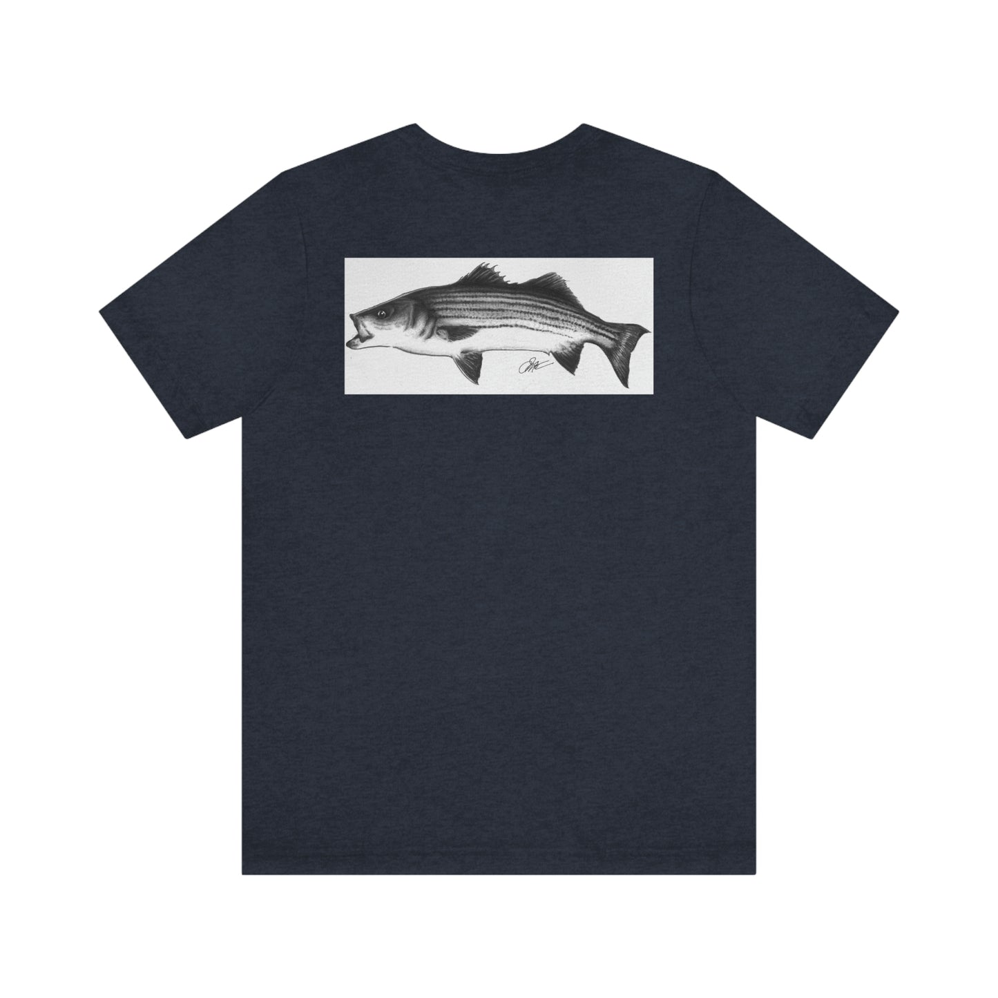 Tail-Whip Striped Bass Unisex Jersey Short Sleeve Tee