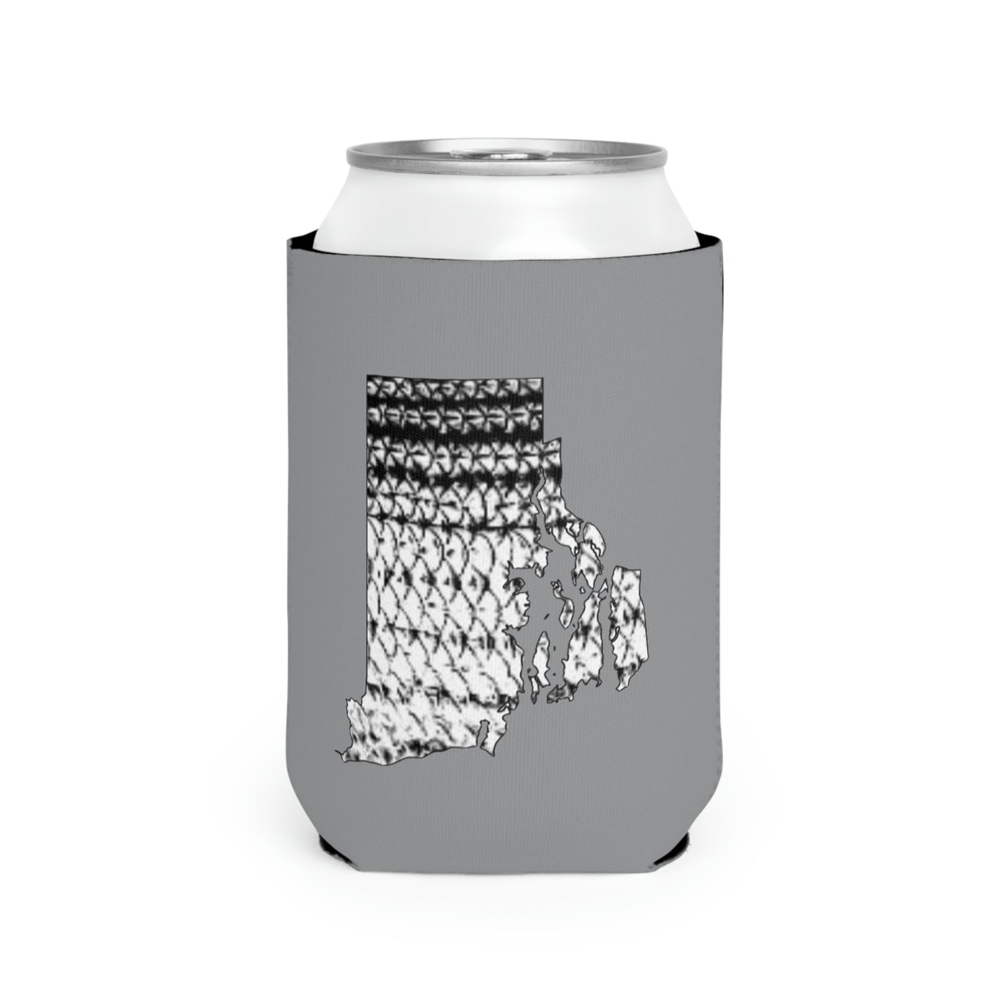 Tail-Whip Rhode Island Striper Skin Can Cooler Sleeve