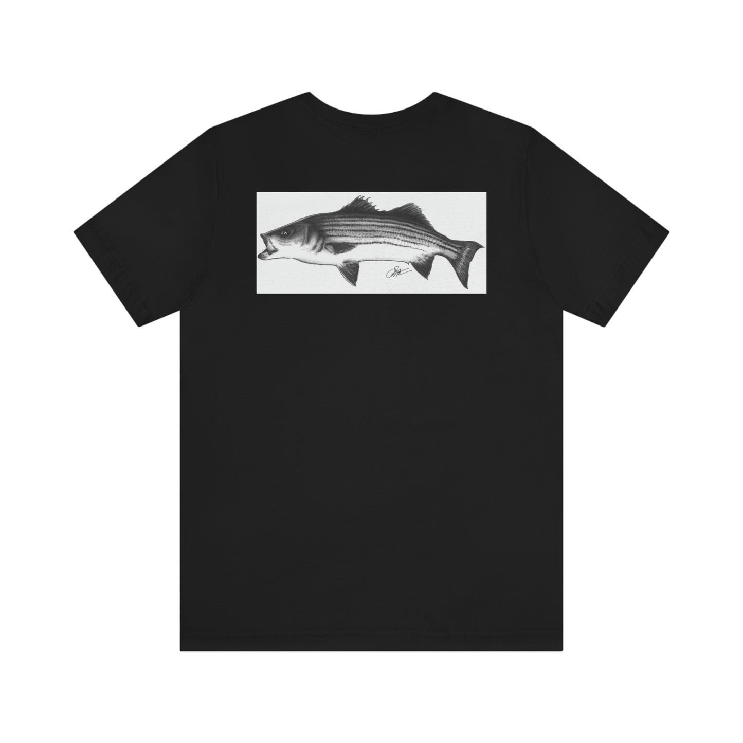 Tail-Whip Striped Bass Unisex Jersey Short Sleeve Tee