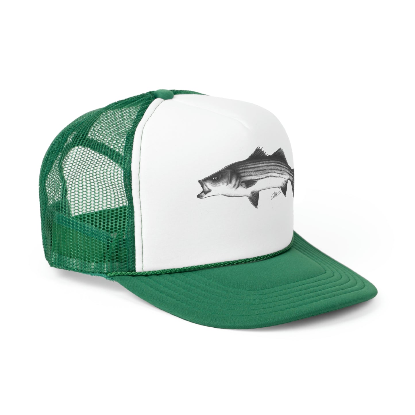 Tail-Whip Striped BassTrucker Cap