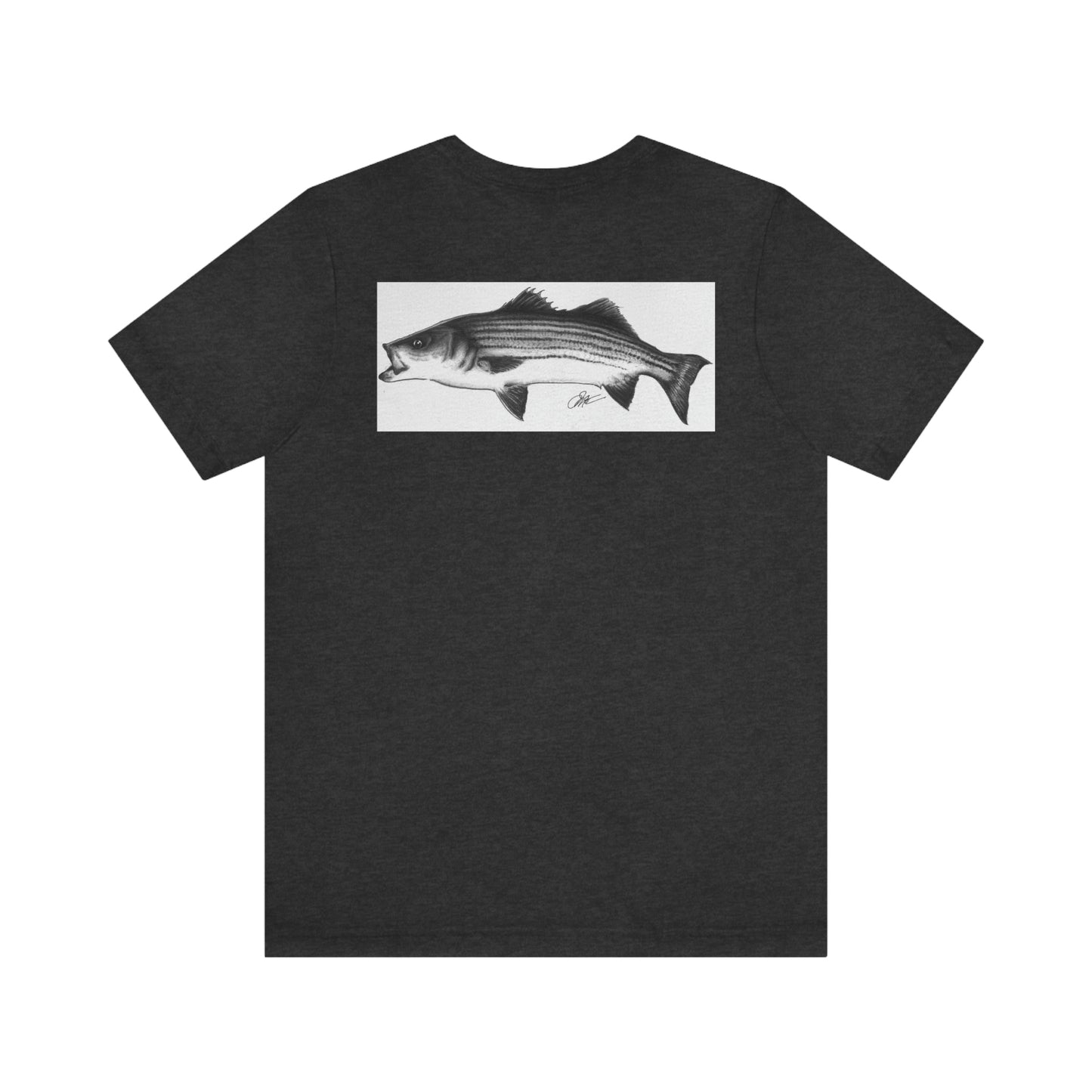 Tail-Whip Striped Bass Unisex Jersey Short Sleeve Tee