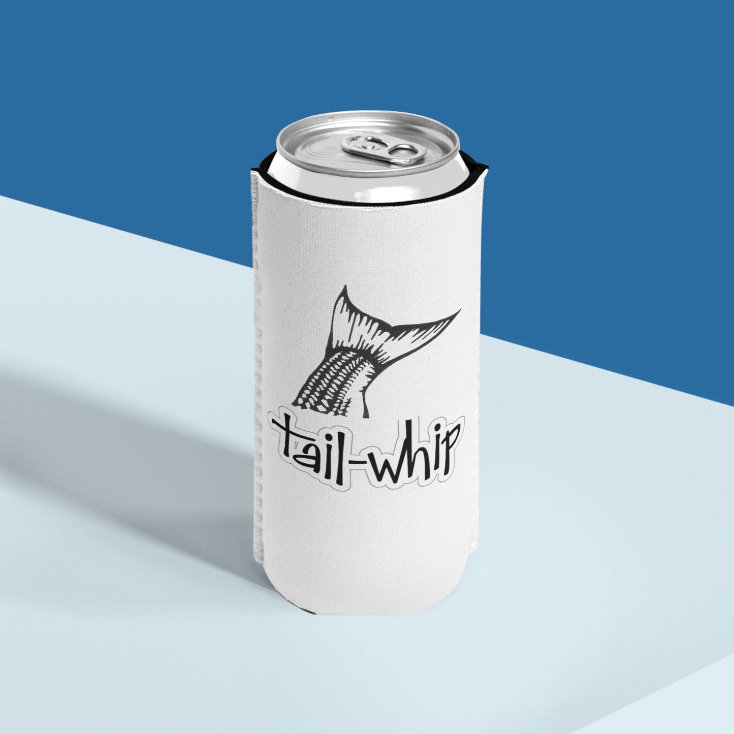 Tail-Whip Rhode Island Striper Skin Slim Can Cooler