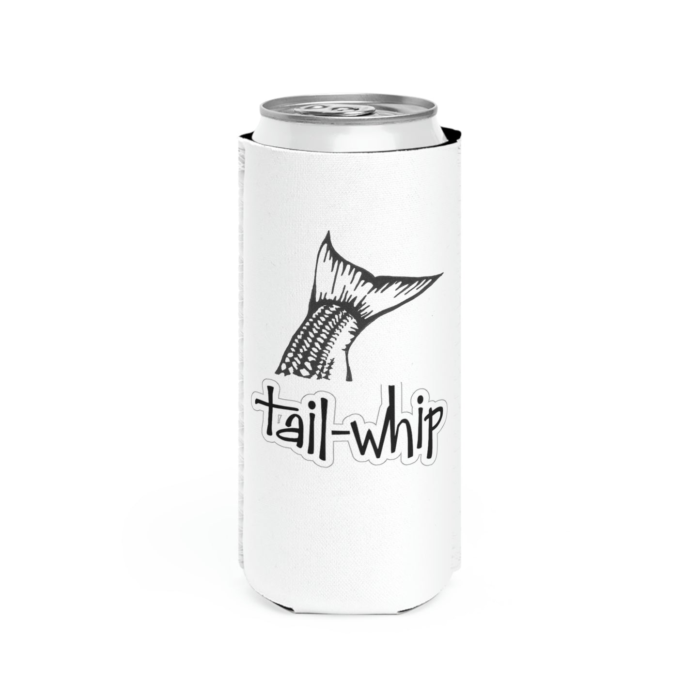 Tail-Whip Rhode Island Striper Skin Slim Can Cooler