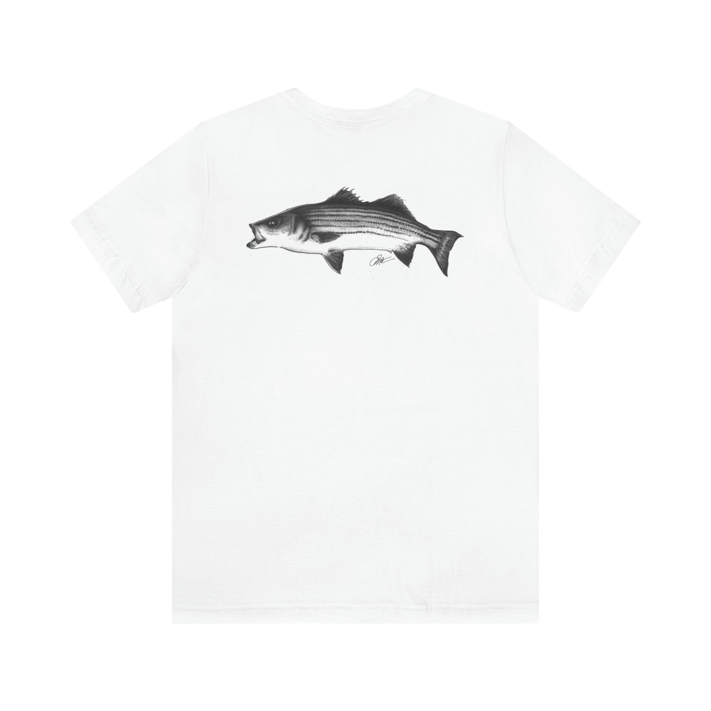 Tail-Whip Striped Bass Unisex Jersey Short Sleeve Tee